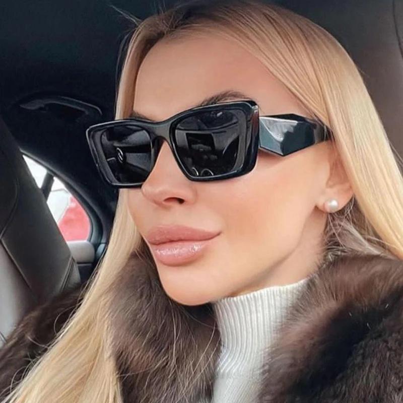 Square Retro Sunglasses Women Men Brand Designer Vintage Sun Glasses Female Male Mirror Punk Shades Feminino