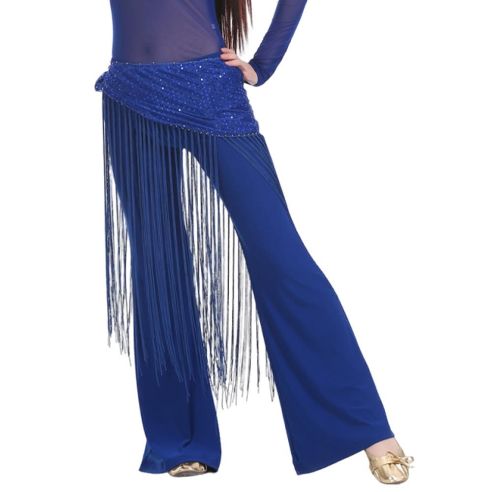 

Sequins Tassels Belly Dance Belt Shiny Jazz Dance Dancer Skirt Street Dance Show Costumes Sequins Wrap Belt королевский синий