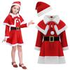 Christmas Santa One Haunted School Cultural Carnival [Cloudkids] Children's Girls' Costume, Costume, Cosplay, Dress, Piece, House, Transformation,