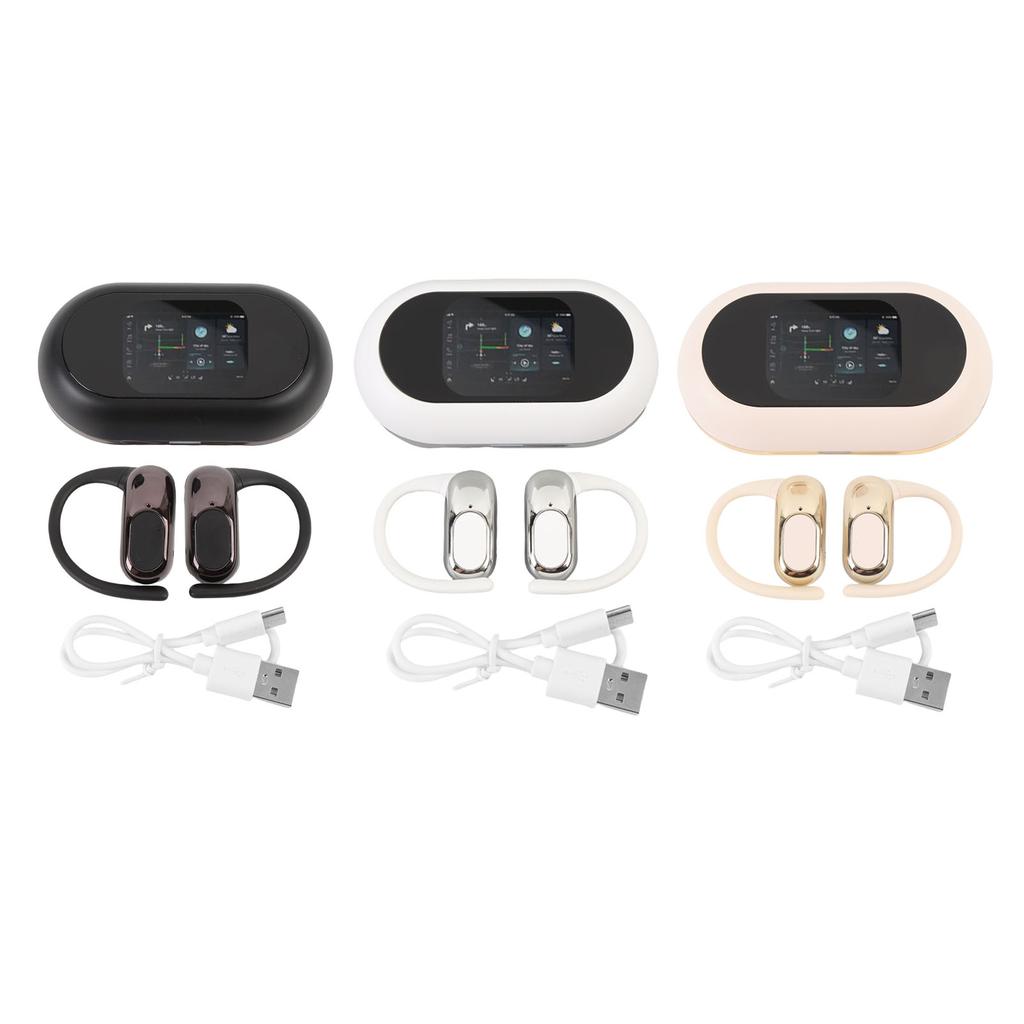 Smart Translation Earbuds Full Color Touch Screen HIFI Sound Quality Multi Languages Bluetooth Trans