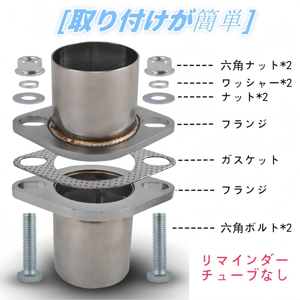 Korekaou Uszczelka Tłumika 1 Zestaw Kołnierz Tłumika ze Stali Nierdzewnej z