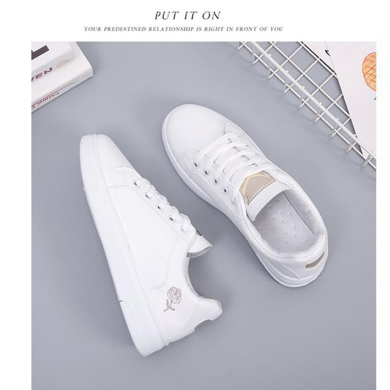 Scarpe da donna, scarpe da ginnastica, scarpe casual da studente, scarpe singole stringate a fondo piatto primavera e autunno