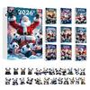 Cute Animal Hanging Ornaments Panda Advent Calendars 2026, 2D Acrylic for Creative Christmas Gifts Children Xmas Tree, 24 Days Countdown Calendar,