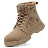 COOU Safety Shoes for Men and Breathable Work Boots with Thick Soles and Steel Toe Caps for and Construction Size Women, High-Top, Non-Slip,