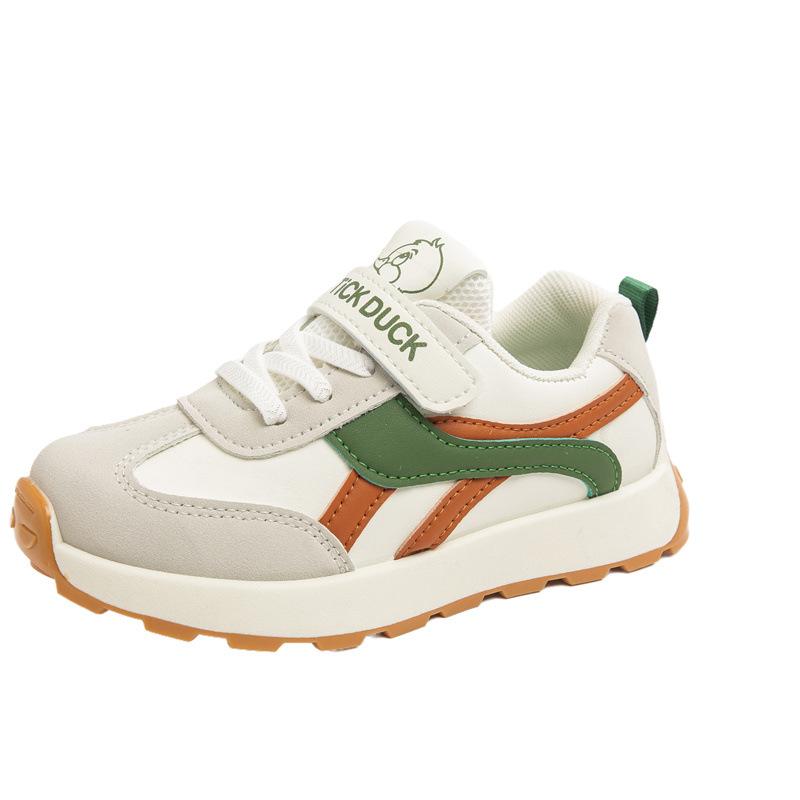 

Детская нескользящая обувь 2025 весна новая для девочек мягкая подошва легкая обувь Форрест Гамп для мальчиков беговая дышащая спортивная обувь 30 зелёный