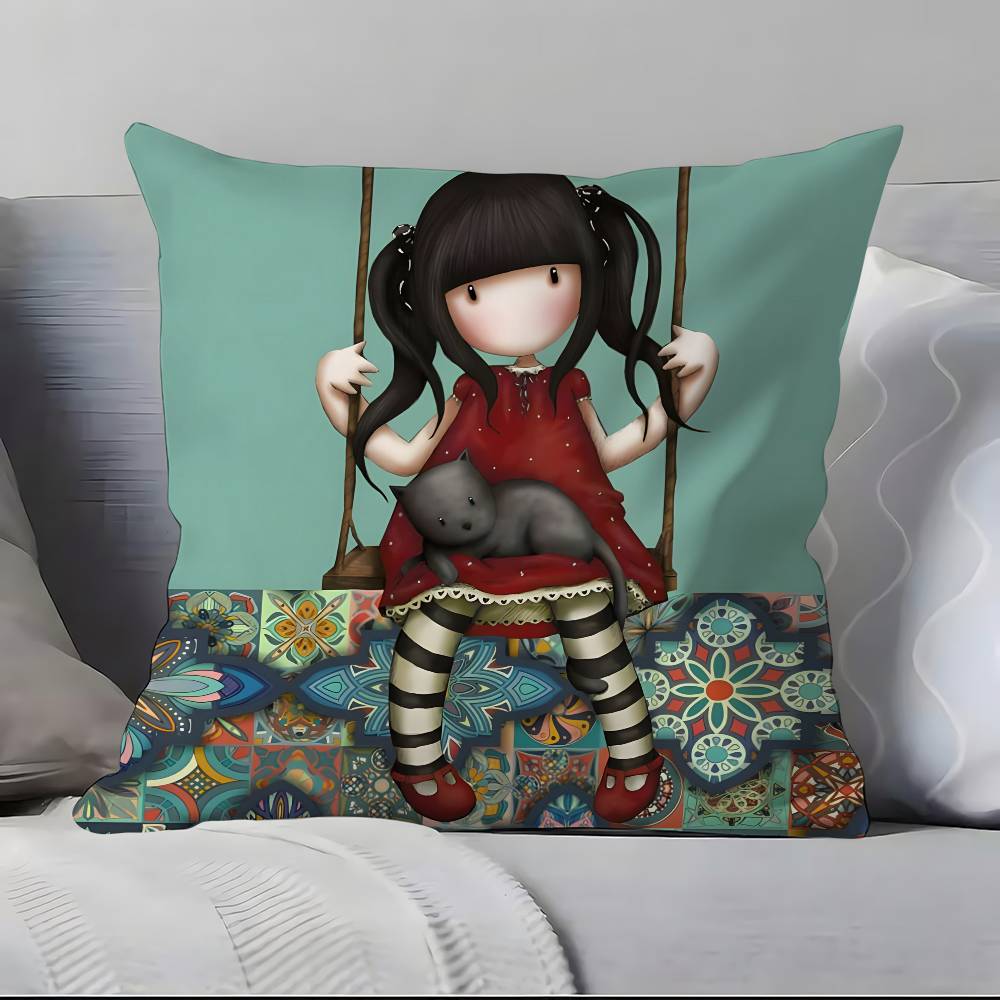 S-S-Suzanne W-Woolcott's S-Santoro G-Gorjuss Pillow Case Pillowcase Soft Skin Friendly & Comfortable With A Hidden Zipper