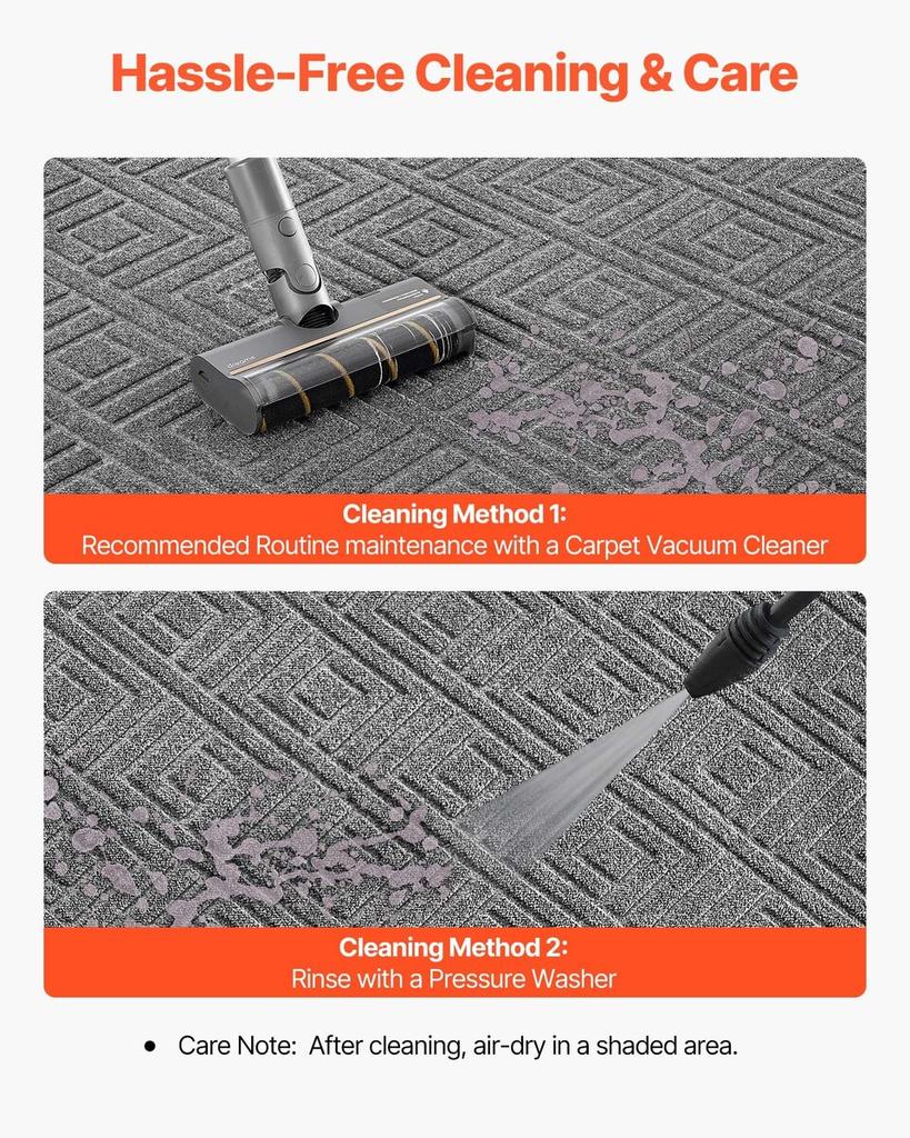 Front Door Mat, 1562 x 914 mm Commercial Floor Mat for Indoor and Outdoor, Modern Stylish Carpet with TPE Backing, Heavy Duty Washable Entry