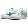 Nové dámské Nike Air Force 1 Shadow White Industrial Blue Teal DZ1847-101