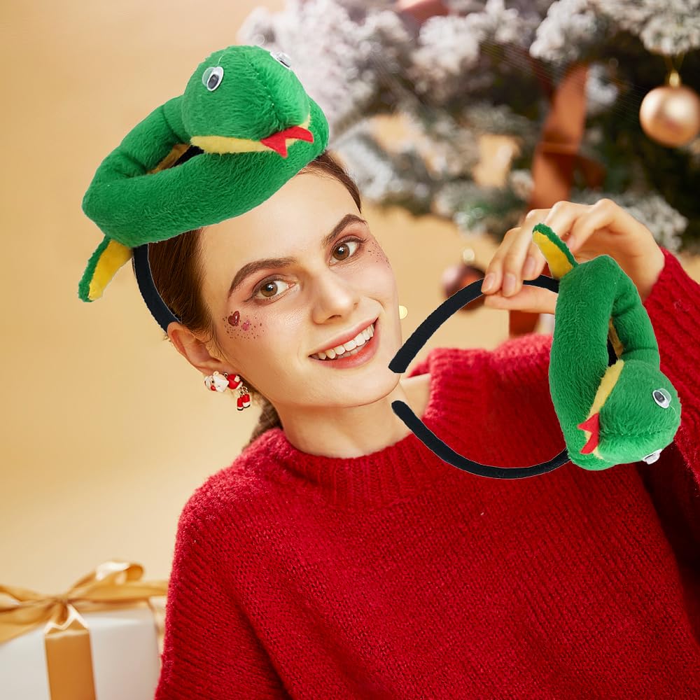 A Cute Snake-design Headband Perfect for the Year of the Snake In 2025. A Great Animal Cosplay Item for New Year's, Christmas, and Halloween (style A)