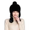 Luxurious Women's Faux Fur Winter Hat with Ear , Warm and Stylish, Perfect for Cold , One Size Fits All