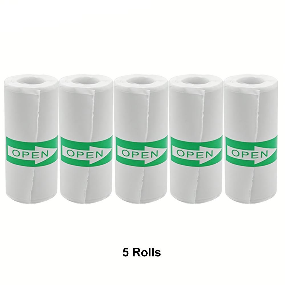 5/10/20 Rolls Mini Self-Adhesive Printer Sticker Paper for Photo Checklist Notes Refill Pocket Photo Printing Label 57*25MM 4