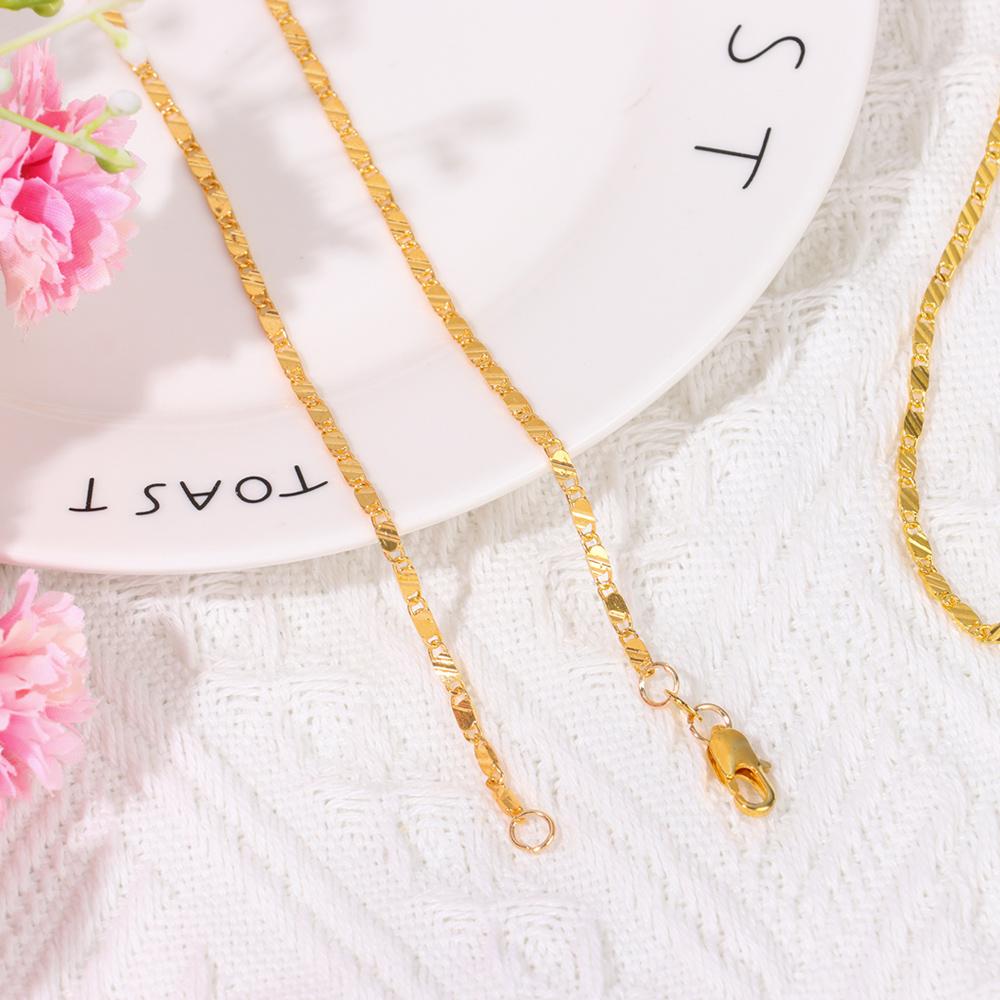 NEW Wholesale Exquisite Chain Necklace Jewelry Gold Filled 16-30 Inches