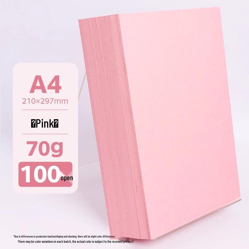 A4 Assorted Color Thickened Origami Paper 80g/120g/150g - Pink, Red, Blue