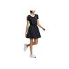 Adidas Originals Trefoil Solid Color Suspender Sports Dress Women Dress Black HS9495