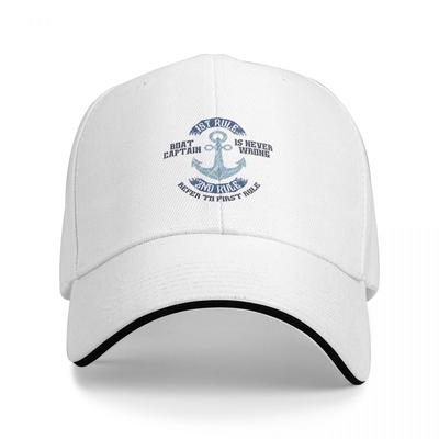 Navegación Capitán de Barco Nunca se Equivoca Gorra Gorra de Béisbol Gorras de Pesca Sombrero para Niños Sombreros de Invierno para Mujer 2022 Unisex