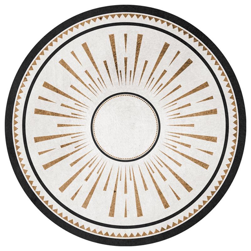 

Современный ковер из искусственного меха коровьей кожи - круглый, имитация шкуры животного для декора гостиной или спальни Diameter 60cm Round