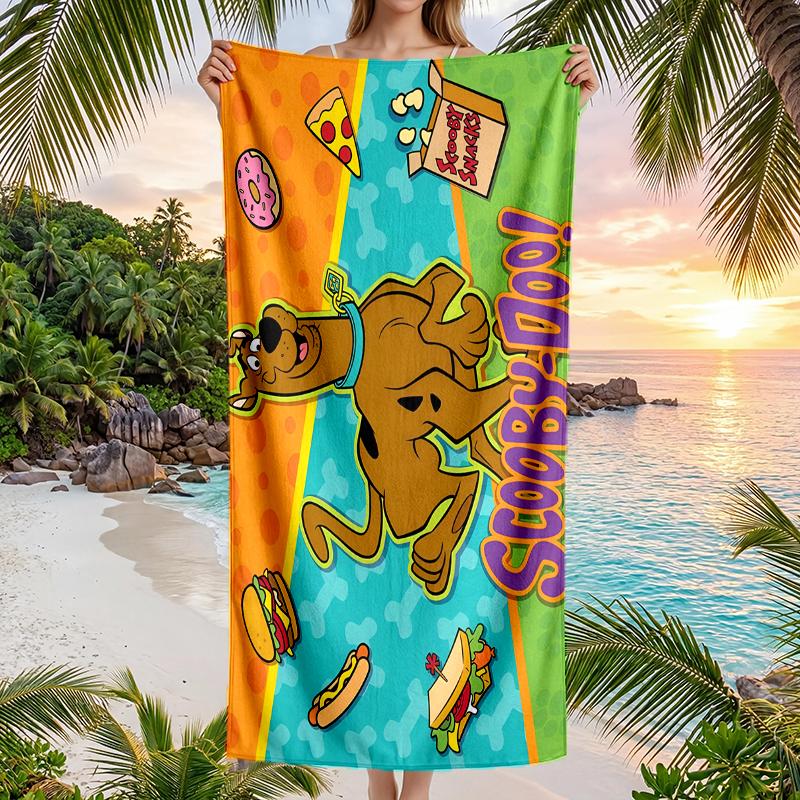 Scooby Doo Fashion Beach Towel: Ideal for Summer Adventures Soft, Absorbent and Quick Drying Suitable for Swimming and Bathing
