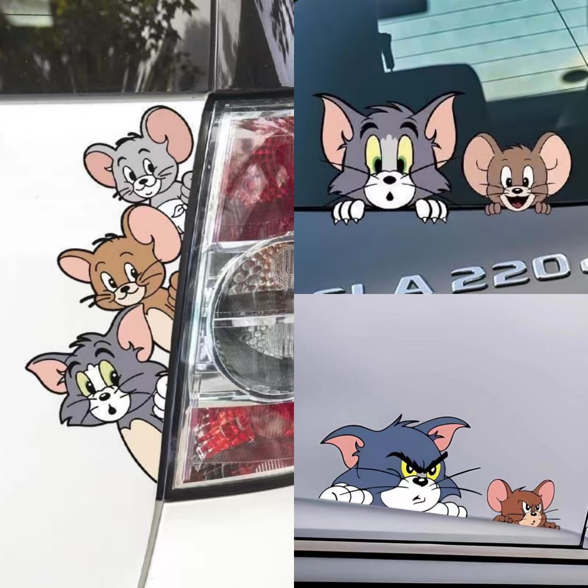 

Наклейка на машину Том и Джерри, симпатичный ПВХ-материал, водонепроницаемый, сделай сам, модификация, настенная наклейка, наклейка на чемодан, дверь автомобиля (С)