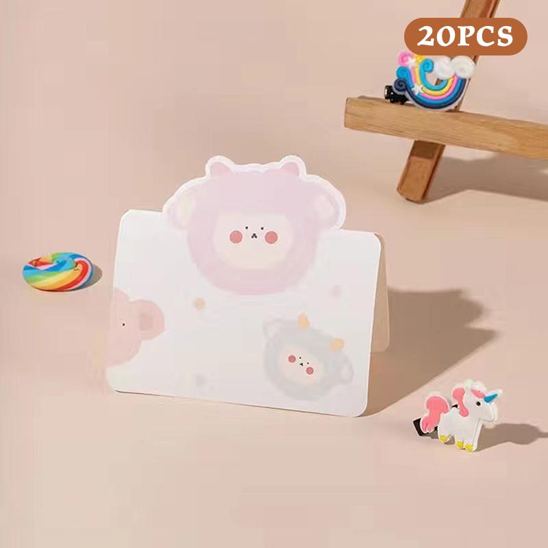 

20 Cute Cartoon Animal Birthday Invitation Cards Baby Shower Party Blessing Thank You Year Greeting Cards