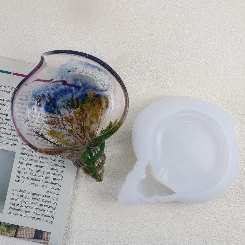 Hitzebeständige Silikonform DIY Aufbewahrungsbox Formen Muschelförmige Epoxidformen Schmuckorganisation Werkzeuge