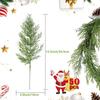 Artificial Green Pine & Cypress Branches for Christmas Wreaths and Floral Arrangements