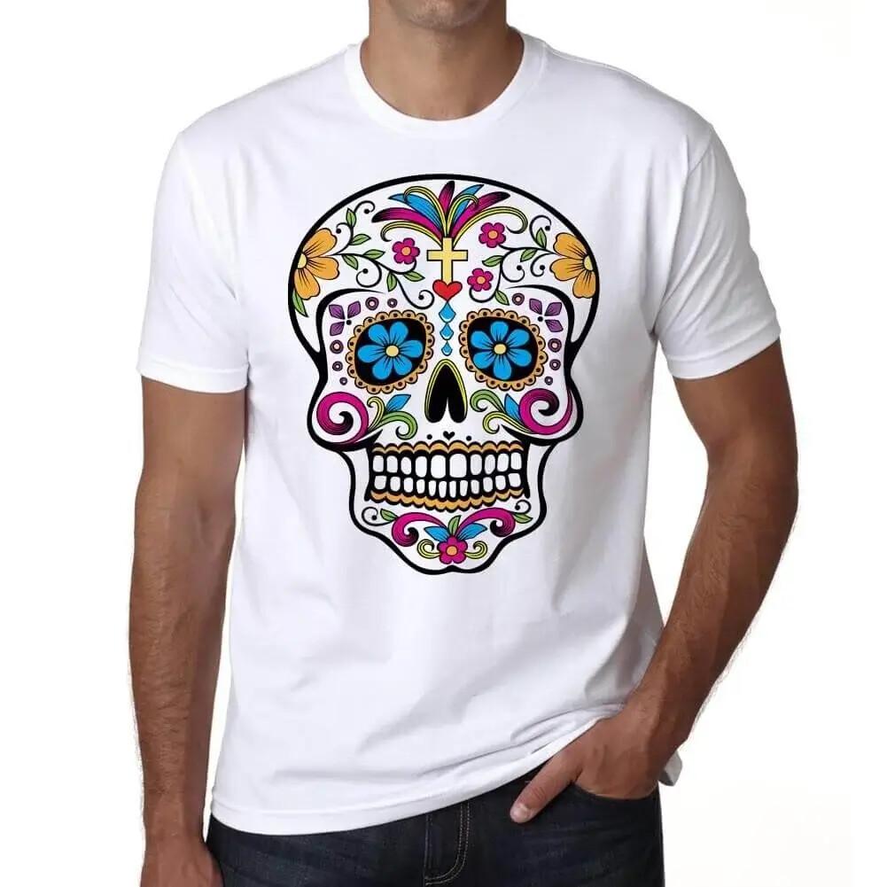 

Men s Graphic T-Shirt Day Of The Dead Skull 1 Eco-Friendly Limited Edition 5XL різнокольоровий