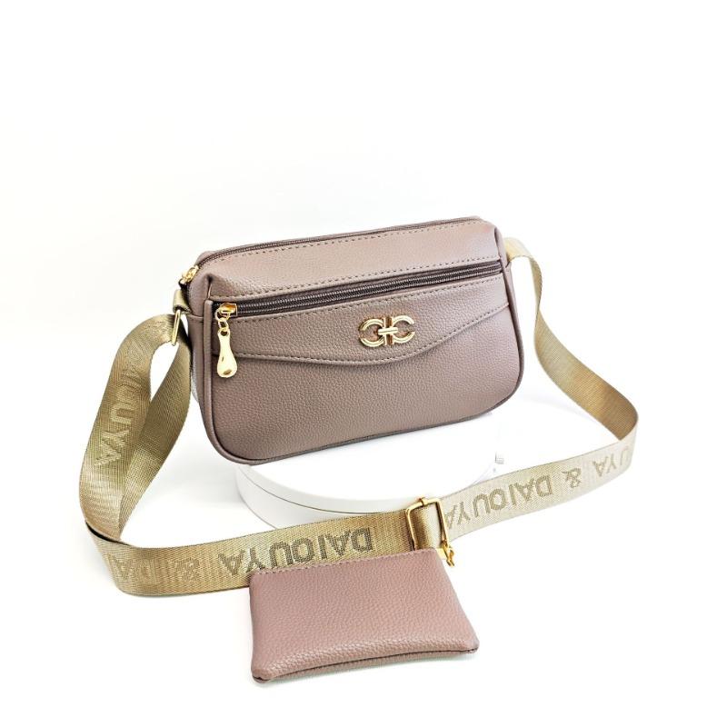 

Summer new single shoulder women s medium mother soft leather bag fashion messenger bag women s bag versatile bag серо-коричневый