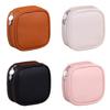 Soft Leather Jewelry Travel Pouch Pull Cord Closure System For Organizing Necklaces Earrings Bracelets  Storage Box