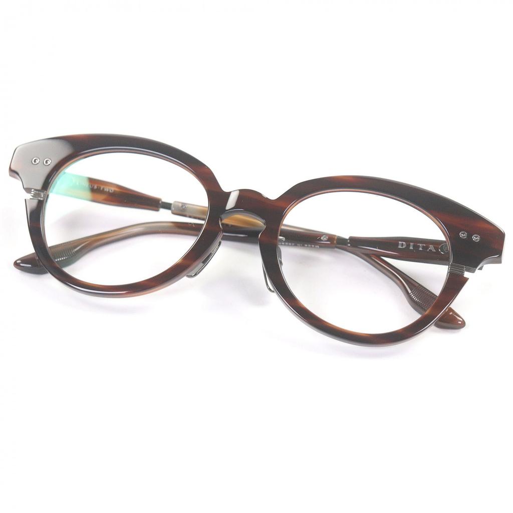 Pristine DITA Glasses LINEUS-TWO Brown mens DTX730 Used