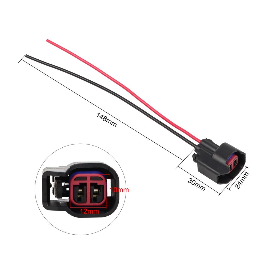 Fuel Injector Harness Connector Pigtail Socket S824 S-824 1P1344 WPT-1051 PT2160 For Ford Dodge Ram Mercury Jeep Chevrolet