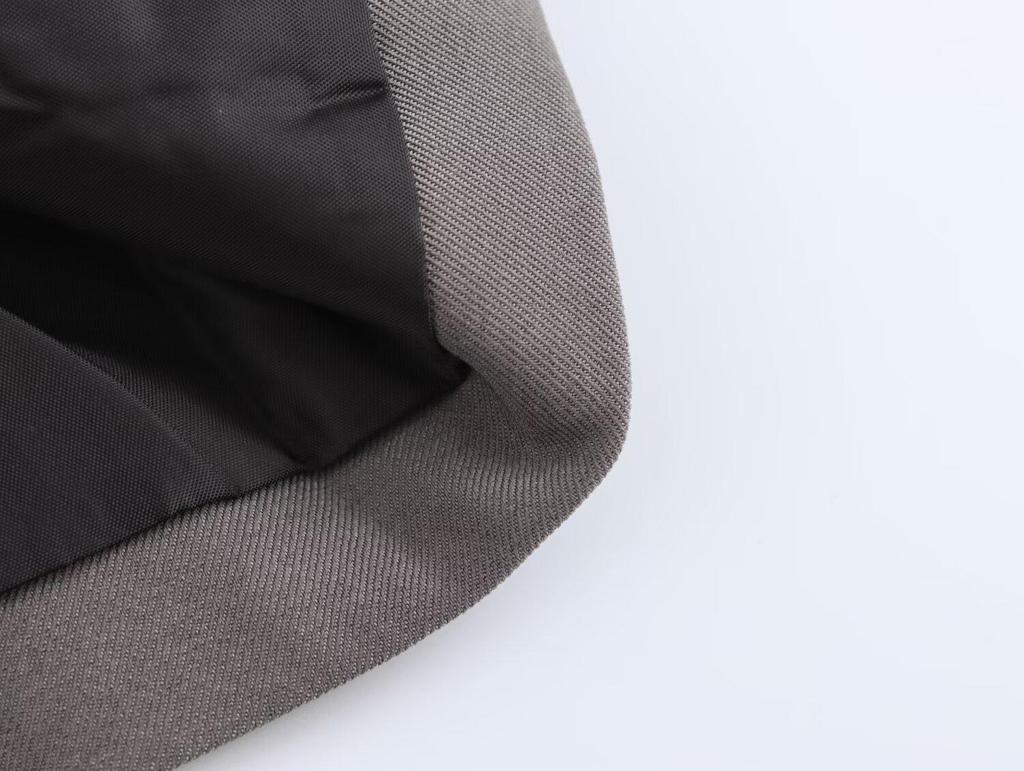 2024 Autumn/Winter Women's Patchwork Suit Jacket & Straight-Leg Pants Set