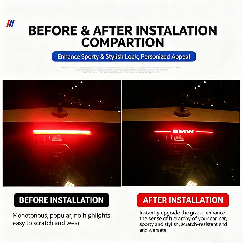 BMW Car High Mounted Stop Lamp Stickers High Brake Lights Decals For BMW G30 G32 G01 G02 G05 G06 G07 G26 G23 G22 F40 F20 G08 G16 MP1