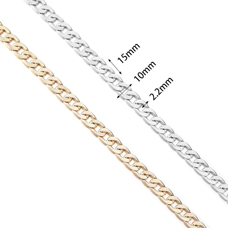 5Yards/Roll Aluminum Chain Metal NK Reticulate Twist Link Chain For Jewelry Making DIY Bracelets Necklace Clothing Bags Supplies