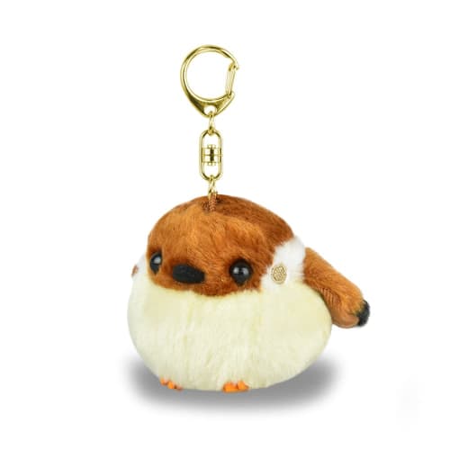 AMUFUN Fukufuku Bird Mascot Keychain Chunsuke (Sparrow)