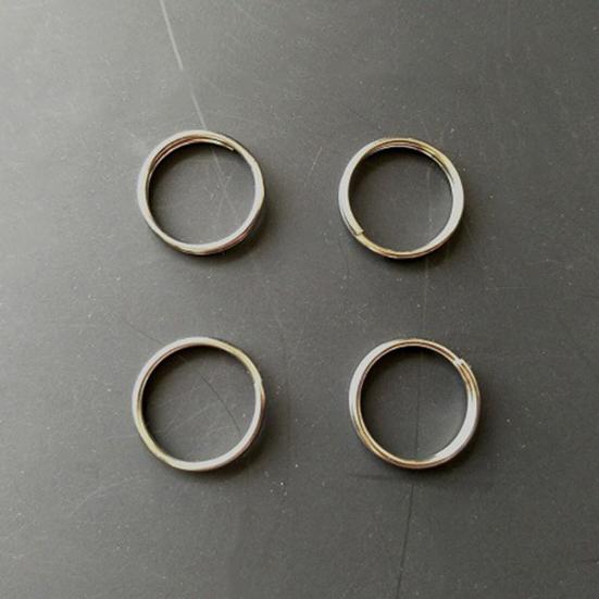 Титановый легкий прочный твердый разделенный брелок для ключей круглый брелок 18mm — фото 4