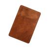 Made In Japan by Leather Genuine Leather Slim Single Pass Case with Two Pockets (EndMark) Artisans, (Light Brown)