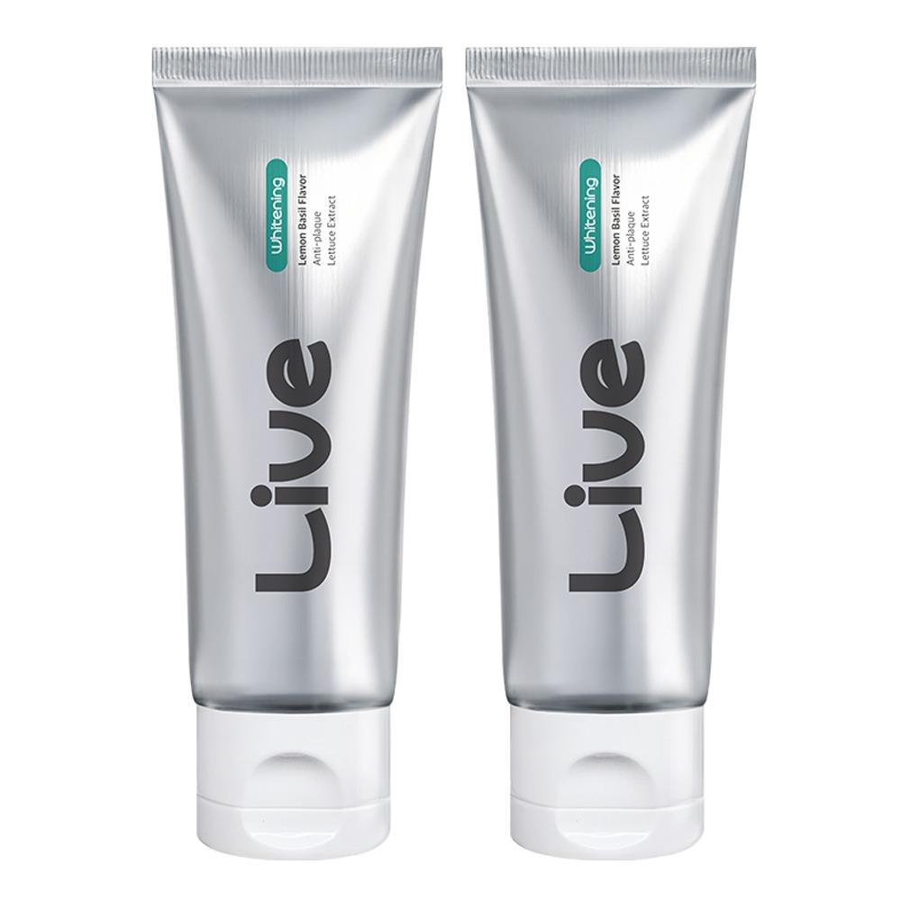 LiveOrals Live Pure Dia Whitening Toothpaste 80g x 2pcs