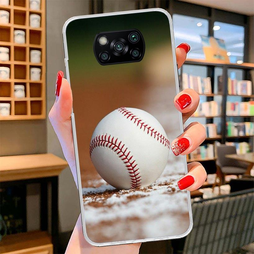 Baseball Sport Cover Phone Case For Xiaomi Poco F7 Ultra X7 X6 X5 Pro M7 Redmi 15C 15 13C 13 12C 12 10C 10 9A 9C 9T 9 Shell Poco