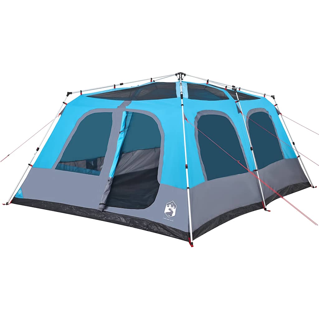 Dome Family Tent for 10 People Blue Quick Release