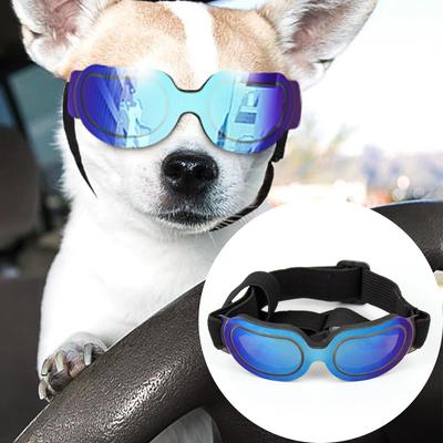Dog Goggles Small Breed UV Lens Doggy Sunglasses for Small Dogs Eyes Protection Outdoor Antifogging Snowproof Windproof Glasses