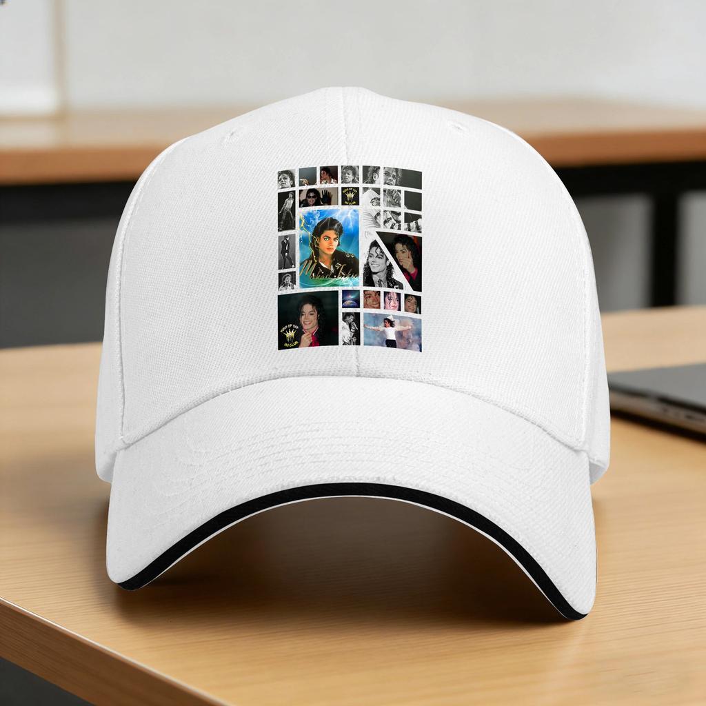 Michael Jackson Berretto da Baseball Casual Estivo Cappellino Trucker Visiera Parasole Kpop Rock Cappellino Snapback Cappellini da Baseball alla Moda