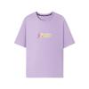Floral Fashion Versatile Knitted Dopamine Sports Short Sleeve T-Shirt Unisex Tops Lavender L225U064-00KC