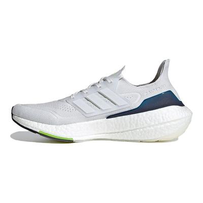 Zapatillas Unisex UltraBoost 21 Blanco Cristal Blanco Nube Amarillo Solar FY0371