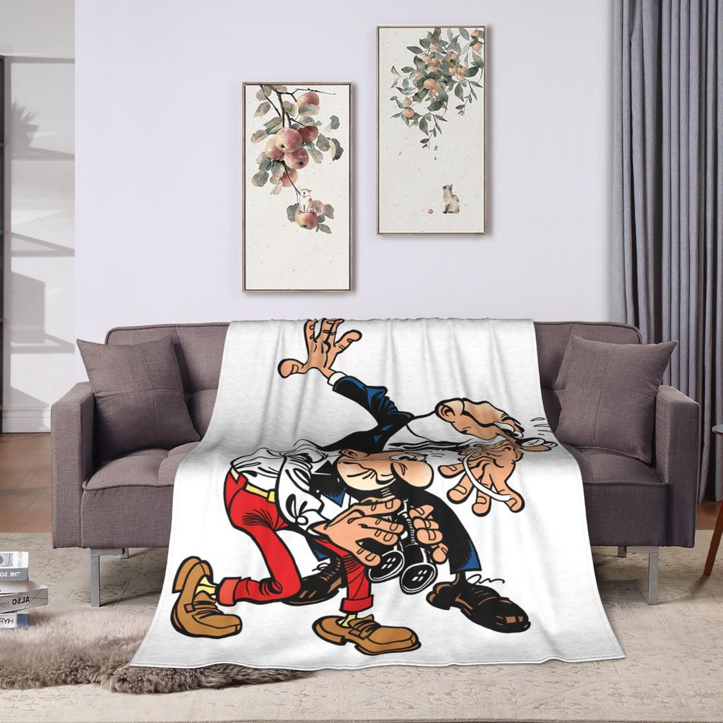 Blanket Decorative Mort & Phil Mortadelo y Filemón Throw Blanket  Flannel Bedspread For Home Decor Comfortable Sofa Bed Cover