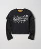 Gameoncheupaeb Stripe Layered Longsleeve (Charcoal)
