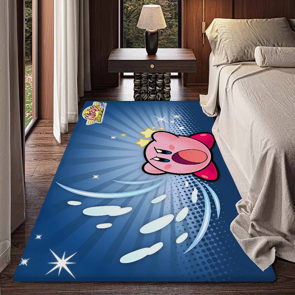 Hot Lovely K-Kirbies Animation Floor Mat Cheaper Anti-slip Modern Living Room Balcony Printed Bedside Mats