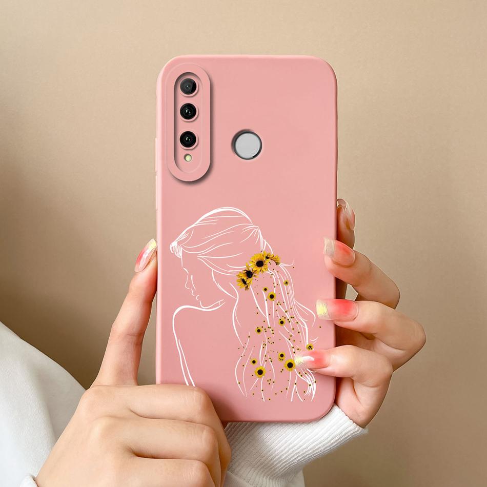 Cover For Honor 20i 20E 20 Lite Pro Case Bear Liquid Silicone Full Coverage Anti Drop Protectors For Honor 20Lite 20Pro Carcasa
