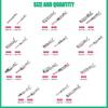 290PCS Car Wire Terminal Pin Connectors 1/1.5/1.8/2.2/2.8/3.5mm Connector Pins Terminal Auto Electric Male Female Crimp Pins