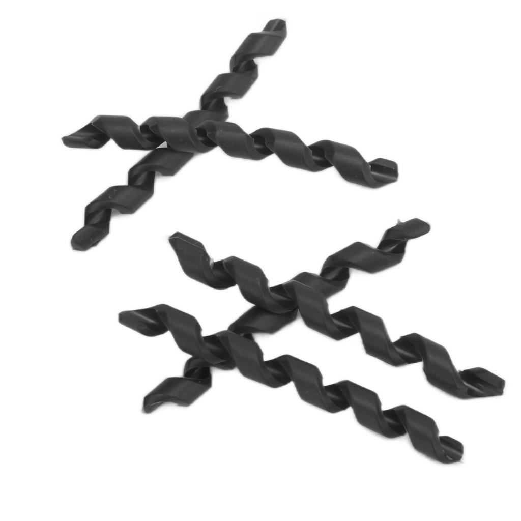 5 Pièces Protecteur de Ligne de Vélo Fileté Caoutchouc Élastique TPR Installation Facile Accessoires de Vélo Noir