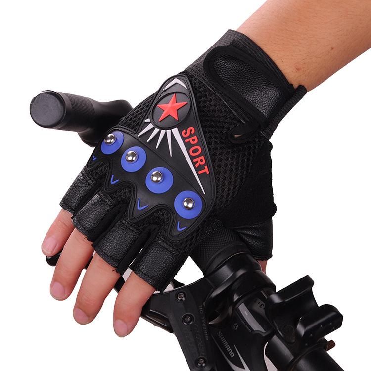 New Cycling Gloves Half Finger Guantes Luvas Motorcycle Bicycle Breathable Anti-slip MTB Bike Fitness Sport Training Glove